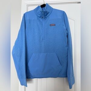 Vineyard Vines Performance Quarter Zip Blue Size Large